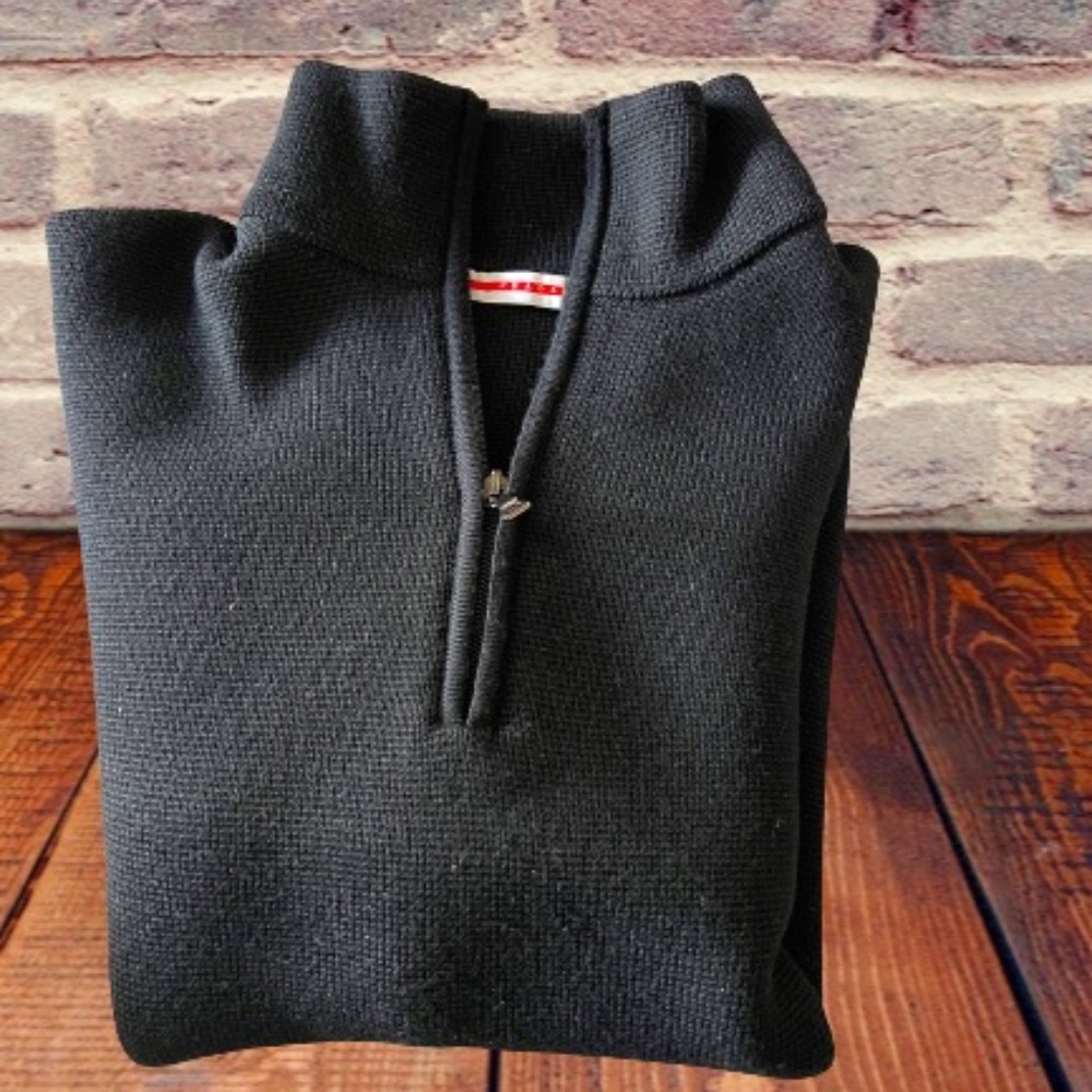 Prada Mock Neck Zip